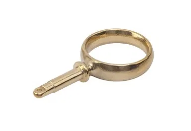 580590-1 – SEA DOG Oarlock, 2 Inch Round Horn Style Sand Cast Brass Set Of 2
